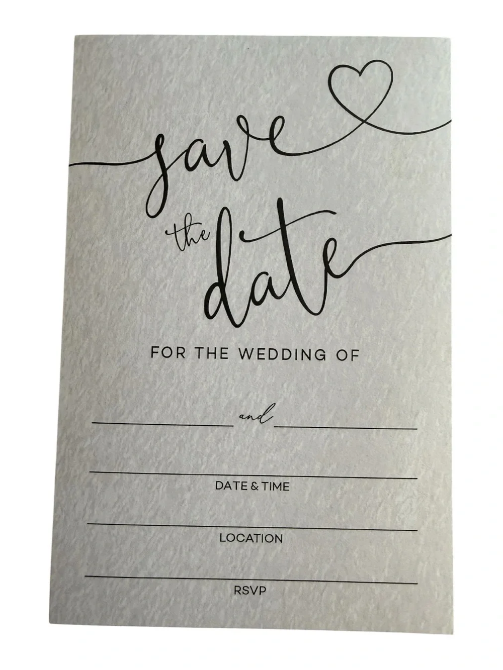Save The Date Wedding Cards Set of 25
